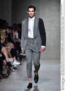 Lisboa Fashion Week Portugal, Lisbon,Mar. 13,2016 - LISBOA FASHION WEEK - A model walks the runway Luis Carvalho Fall Winter 2016 17 Collection during Moda Lisboa Fashion Week, in Lisbon, Portugal.  Copyright: BrunoxdexCarvalho