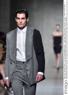 Lisboa Fashion Week Portugal, Lisbon,Mar. 13,2016 - LISBOA FASHION WEEK - A model walks the runway Luis Carvalho Fall Winter 2016 17 Collection during Moda Lisboa Fashion Week, in Lisbon, Portugal.  Copyright: BrunoxdexCarvalho