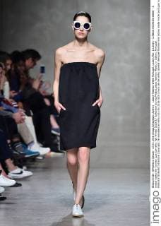 Lisboa Fashion Week Portugal, Lisbon,Mar. 13,2016 - LISBOA FASHION WEEK - A model walks the runway Luis Carvalho Fall Winter 2016 17 Collection during Moda Lisboa Fashion Week, in Lisbon, Portugal.  Copyright: BrunoxdexCarvalho