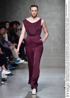 Lisboa Fashion Week Portugal, Lisbon,Mar. 13,2016 - LISBOA FASHION WEEK - A model walks the runway Luis Carvalho Fall Winter 2016 17 Collection during Moda Lisboa Fashion Week, in Lisbon, Portugal.  Copyright: BrunoxdexCarvalho
