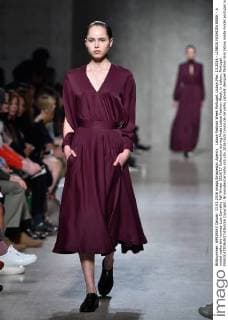 Lisboa Fashion Week Portugal, Lisbon,Mar. 13,2016 - LISBOA FASHION WEEK - A model walks the runway Luis Carvalho Fall Winter 2016 17 Collection during Moda Lisboa Fashion Week, in Lisbon, Portugal.  Copyright: BrunoxdexCarvalho