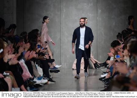 Lisboa Fashion Week Portugal, Lisbon,Mar. 13,2016 - LISBOA FASHION WEEK - A model walks the runway Luis Carvalho Fall Winter 2016 17 Collection during Moda Lisboa Fashion Week, in Lisbon, Portugal.  Copyright: BrunoxdexCarvalho