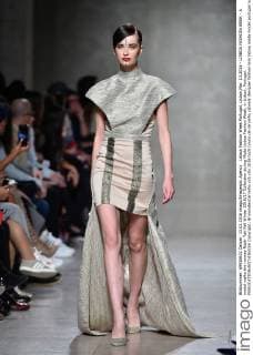Lisboa Fashion Week Portugal, Lisbon,Mar. 13,2016 - LISBOA FASHION WEEK - A model walks the runway Nadir Tati Fall Winter 2016 17 Collection during Moda Lisboa Fashion Week, in Lisbon, Portugal.  Copyright: BrunoxdexCarvalho