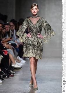 Lisboa Fashion Week Portugal, Lisbon,Mar. 13,2016 - LISBOA FASHION WEEK - A model walks the runway Nadir Tati Fall Winter 2016 17 Collection during Moda Lisboa Fashion Week, in Lisbon, Portugal.  Copyright: BrunoxdexCarvalho