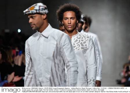 Lisboa Fashion Week Portugal, Lisbon,Mar. 13,2016 - LISBOA FASHION WEEK - A model walks the runway Nadir Tati Fall Winter 2016 17 Collection during Moda Lisboa Fashion Week, in Lisbon, Portugal.  Copyright: BrunoxdexCarvalho
