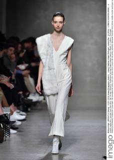 Lisboa Fashion Week Portugal, Lisbon,Mar. 13,2016 - LISBOA FASHION WEEK - A model walks the runway Luis Carvalho Fall Winter 2016 17 Collection during Moda Lisboa Fashion Week, in Lisbon, Portugal.  Copyright: BrunoxdexCarvalho