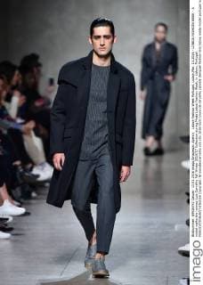 Lisboa Fashion Week Portugal, Lisbon,Mar. 13,2016 - LISBOA FASHION WEEK - A model walks the runway Luis Carvalho Fall Winter 2016 17 Collection during Moda Lisboa Fashion Week, in Lisbon, Portugal.  Copyright: BrunoxdexCarvalho