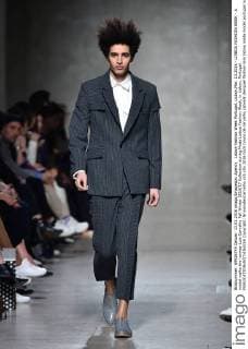 Lisboa Fashion Week Portugal, Lisbon,Mar. 13,2016 - LISBOA FASHION WEEK - A model walks the runway Luis Carvalho Fall Winter 2016 17 Collection during Moda Lisboa Fashion Week, in Lisbon, Portugal.  Copyright: BrunoxdexCarvalho