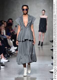 Lisboa Fashion Week Portugal, Lisbon,Mar. 13,2016 - LISBOA FASHION WEEK - A model walks the runway Luis Carvalho Fall Winter 2016 17 Collection during Moda Lisboa Fashion Week, in Lisbon, Portugal.  Copyright: BrunoxdexCarvalho