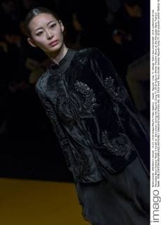 Japan: Nguyen Cong Tri Design Team Autumn Winter 2016 collection at the Mercedes Benz Fashion Week A model on the runway during the Nguyen Cong Tri 2016 Autumn Winter Fashion Show at the Mercedes-Benz Fashion Week.  AlessandroxDixCiommo