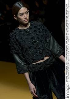 Japan: Nguyen Cong Tri Design Team Autumn Winter 2016 collection at the Mercedes Benz Fashion Week A model on the runway during the Nguyen Cong Tri 2016 Autumn Winter Fashion Show at the Mercedes-Benz Fashion Week.  AlessandroxDixCiommo
