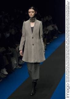 Japan: Divka autumn winter 2016 Tokyo A model on the runway during the Divka 2016 autumn winter fashion show at the Mercedes-Benz Fashion Week Tokyo.  AlessandroxDixCiommo