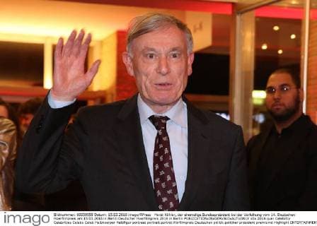 Horst Köhler, der ehemalige Bundespräsident bei der Verleihung vom 14. Deutschen Hoerfilmpreis am 15.03.2016 in Berlin Deutscher Hoerfilmpreis 2016 in Berlin 