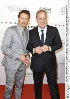 Roman Knizka und Hubertus Meyer-Burckhardt bei der Verleihung des Deutschen Hörfilmpreises 2016 im Kino International. Berlin, 15.03.2016 Foto:xFredericx xFuturexImage