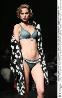 March 15, 2016, Tokyo, Japan - A model displays Japanese lingerie maker Peach John s collection in Tokyo on Tuesday, March 15, 2016 as a part of the Tokyo Fashion Week. Tokyo Fashion Week for 2016 autumn and winter collection is now held her from March 14 through 19.  (lwxa000406)