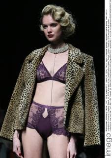 March 15, 2016, Tokyo, Japan - A model displays Japanese lingerie maker Peach John s collection in Tokyo on Tuesday, March 15, 2016 as a part of the Tokyo Fashion Week. Tokyo Fashion Week for 2016 autumn and winter collection is now held her from March 14 through 19.  (lwxa000417)