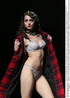 March 15, 2016, Tokyo, Japan - A model displays Japanese lingerie maker Peach John s collection in Tokyo on Tuesday, March 15, 2016 as a part of the Tokyo Fashion Week. Tokyo Fashion Week for 2016 autumn and winter collection is now held her from March 14 through 19.  (lwxa000425)