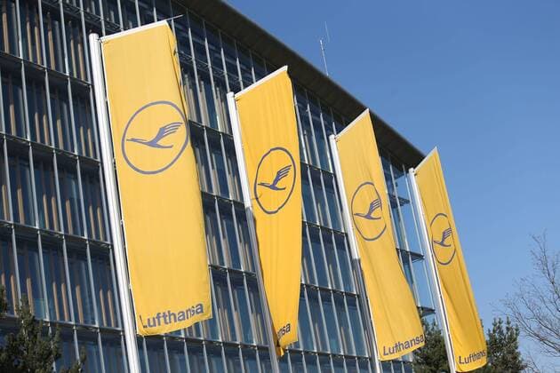 Logo Lufthansa AG - Bilanzpressekonferenz der Deutschen Lufthansa AG in Köln, Deutschland - 17 03 2016 Imago Panoramic  imago 69968980
