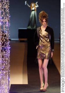 March 17, 2016 - A model presents a creation by Ukrainian designer Aleksey Zalevskiy during the 38th Ukrainian Fashion Week in Kiev, Ukraine, 17 March 2016. The fashion event presents 2016 collections by Ukrainian and international designers from 17 to 23 March. - ZUMAs334