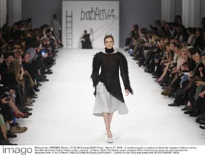 March 17, 2016 - A model presents a creation by Ukrainian designer bobkova during the 38th Ukrainian Fashion Week in Kiev, Ukraine, 17 March 2016. The fashion event presents 2016 collections by Ukrainian and international designers from 17 to 23 March. - ZUMAs334