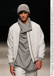 Portugal: Fashion Week A model displays a creation by portuguese designer Hugo Costa at his Fall Winter 2016 collection fashion show during Portugal Fashion Week in Matosinhos, outskirts of Porto.  NunoxGuimaraes