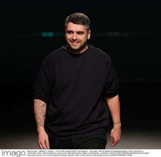 Portugal: Fashion Week Portuguese designer Hugo Costa at his Fall Winter 2016 collection fashion show during Portugal Fashion Week in Matosinhos, outskirts of Porto.  NunoxGuimaraes