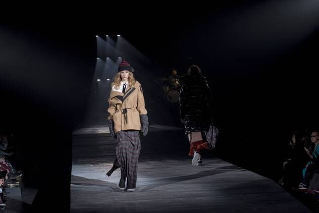 Japan: Onitsuka Tiger brand, Andrea Pompilio s autumn winter 2016 collection A model on the runway during the Onitsuka Tiger brand, Andrea Pompilio s design 2016 autumn winter fashion show at the Mercedes-Benz Fashion Week Tokyo in Japan.  AlessandroxDixCiommo
