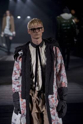 Japan: Onitsuka Tiger brand, Andrea Pompilio s autumn winter 2016 collection A model on the runway during the Onitsuka Tiger brand, Andrea Pompilio s design 2016 autumn winter fashion show at the Mercedes-Benz Fashion Week Tokyo in Japan.  AlessandroxDixCiommo