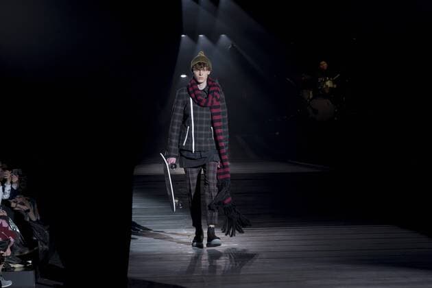 Japan: Onitsuka Tiger brand, Andrea Pompilio s autumn winter 2016 collection A model on the runway during the Onitsuka Tiger brand, Andrea Pompilio s design 2016 autumn winter fashion show at the Mercedes-Benz Fashion Week Tokyo in Japan.  AlessandroxDixCiommo