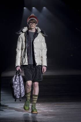 Japan: Onitsuka Tiger brand, Andrea Pompilio s autumn winter 2016 collection A model on the runway during the Onitsuka Tiger brand, Andrea Pompilio s design 2016 autumn winter fashion show at the Mercedes-Benz Fashion Week Tokyo in Japan.  AlessandroxDixCiommo