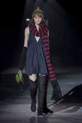 Japan: Onitsuka Tiger brand, Andrea Pompilio s autumn winter 2016 collection A model on the runway during the Onitsuka Tiger brand, Andrea Pompilio s design 2016 autumn winter fashion show at the Mercedes-Benz Fashion Week Tokyo in Japan.  AlessandroxDixCiommo
