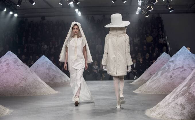 (160319) -- VILNIUS, March 18, 2016 -- Models present creations during the international fashion show Fashion Infection in Vilnius, Lithuania, on March 18, 2015. The show was held from March 18 to March 18. ) LITHUANIA-VILNIUS-FASHION SHOW AlfredasxPliadis 
