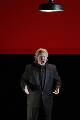 US tenor Gregory Kunde, who received Best Male Singer award, performs Vesti la giubba aria during the Teatro Campoamor liric awards held at Campoamor theatre in Oviedo, northern Spain, on 19 March 2016. TEATRO CAMPOAMOR AWARDS !ACHTUNG: NUR REDAKTIONELLE NUTZUNG!  20160320-635940319120134044