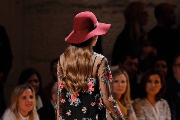 Portugal: Fashion Week A model displays a creation by portuguese designer Ana Sousa at her Fall Winter 2016 collection fashion show during Portugal Fashion Week in Porto.  NunoxGuimaraes