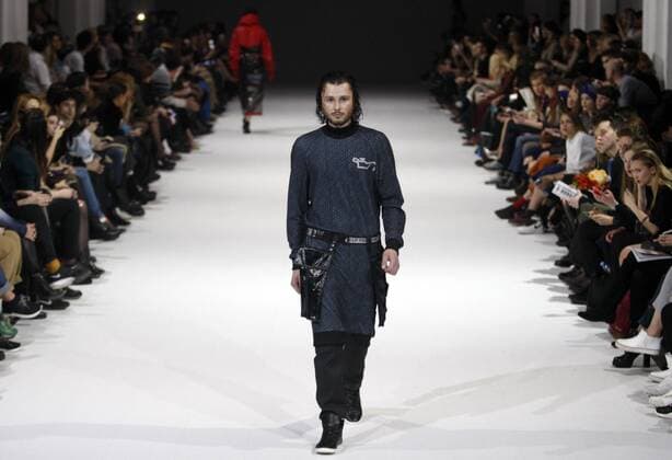 March 21, 2016 - A model presents a creation by Ukrainian designer ROUSSIN by Sofia Rousinovich, during the 38th Ukrainian Fashion Week in Kiev, Ukraine, 21 March 2016. The fashion event presents 2016 collections by Ukrainian and international designers from 17 to 23 March. - ZUMAs334