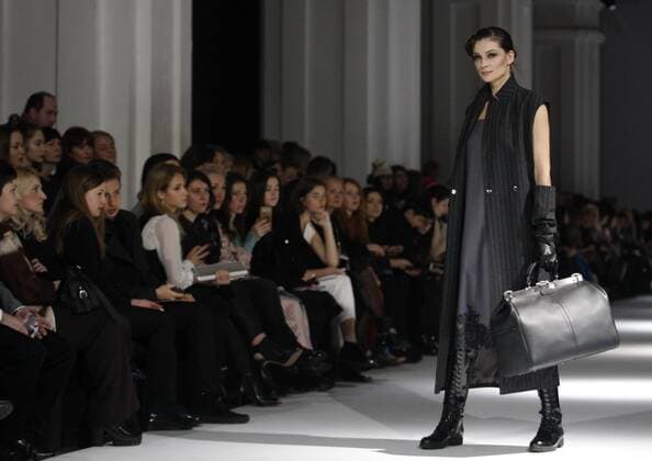 March 21, 2016 - A model presents a creation by Ukrainian designer MUSI by Musichenko during the 38th Ukrainian Fashion Week in Kiev, Ukraine, 21 March 2016. The fashion event presents 2016 collections by Ukrainian and international designers from 17 to 23 March. - ZUMAs334