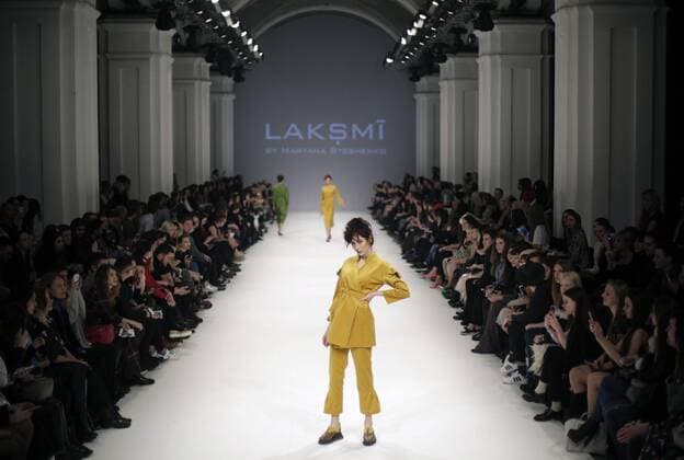 March 21, 2016 - Models present a creation by Ukrainian designer LAKSMI by Maryana Steshenko during the 38th Ukrainian Fashion Week in Kiev, Ukraine, 21 March 2016. The fashion event presents 2016 collections by Ukrainian and international designers from 18 to 23 March. - ZUMAs334