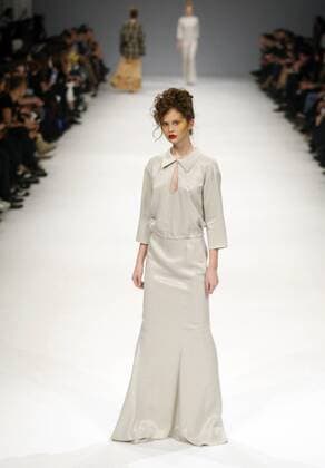 March 21, 2016 - A model presents a creation by Ukrainian designer LAKSMI by Maryana Steshenko during the 38th Ukrainian Fashion Week in Kiev, Ukraine, 21 March 2016. The fashion event presents 2016 collections by Ukrainian and international designers from 17 to 23 March. - ZUMAs334