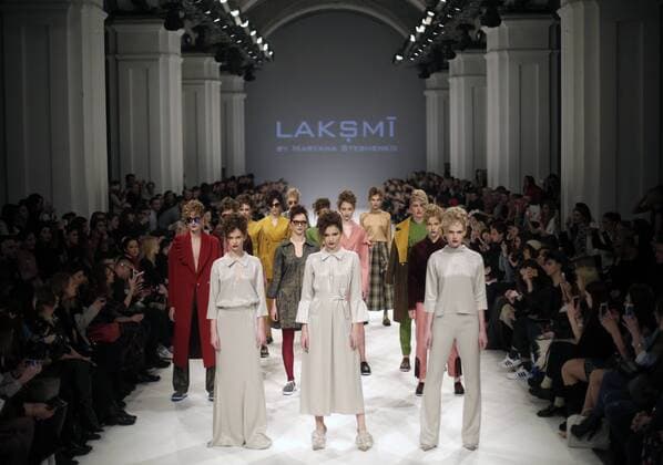 March 21, 2016 - Models present a creation by Ukrainian designer LAKSMI by Maryana Steshenko during the 38th Ukrainian Fashion Week in Kiev, Ukraine, 21 March 2016. The fashion event presents 2016 collections by Ukrainian and international designers from 18 to 23 March. - ZUMAs334