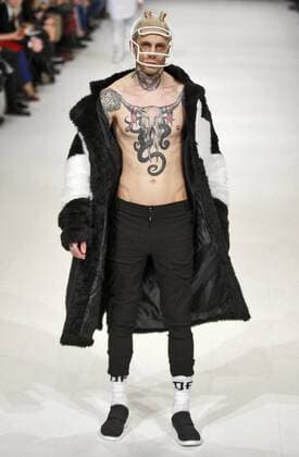 March 21, 2016 - Kiev, Ukraine - A model presents a creation by by Ukrainian brand DASTISH FANTASTISH,during the Ukrainian Fashion Week in Kiev, Ukraine,on 21 March,2016. The event presents Autumn Winter 2016-2017 collections by Ukrainian and international designers from 17 to 23 March. Kiev Ukraine - ZUMAg194