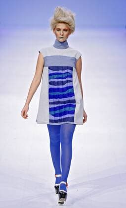 Ukraine: Ukrainian Fashion Week,Autumn Winter 2016-17 A model presents a creation by Ukrainian designer Olga May,during the Ukrainian Fashion Week. The event presents Autumn Winter 2016-2017 collections by Ukrainian and international designers from 17 to 23 March.  VasylxShevchenko
