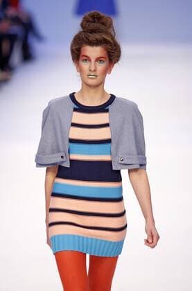 March 21, 2016 - Kiev, ukraine - A model presents a creation by Ukrainian designer Olga MAY during the Ukrainian Fashion Week, in Kiev, Ukraine,on 21 March,2016. The event presents Autumn Winter 2016-2017 collections by Ukrainian and international designers from 17 to 23 March. Kiev ukraine  - ZUMAn230