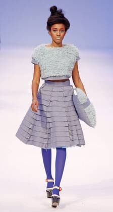 March 21, 2016 - Kiev, ukraine - A model presents a creation by Ukrainian designer Olga MAY during the Ukrainian Fashion Week, in Kiev, Ukraine,on 21 March,2016. The event presents Autumn Winter 2016-2017 collections by Ukrainian and international designers from 17 to 23 March. Kiev ukraine  - ZUMAn230
