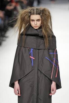 March 21, 2016 - Kiev, ukraine - A model presents a creation by Ukrainian designer Yuliya Perekriostova during the Ukrainian Fashion Week, in Kiev, Ukraine,on 21 March,2016. The event presents Autumn Winter 2016-2017 collections by Ukrainian and international designers from 17 to 23 March. Kiev ukraine  - ZUMAn230