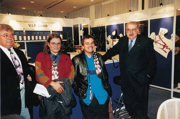Morris, Redmond Stephen Woolley Neil Jordan Moritz de Hadeln, Anlass: Berlinale , Premiere Butcher Boy - Der Schlächterbursch Aufgenommen in: Berlin Copyright: TBM UnitedArchives9809117