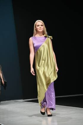 March 22, 2016. - Russia, Moscow. - Gostiny Dvor. Made in Russia Fashion Week in Moscow. Day One. In picture: Pierre Cardin fashion show AnatolyxLomokhov 