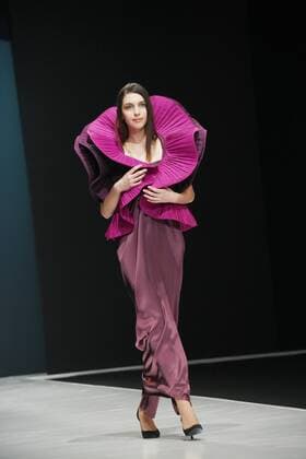 March 22, 2016. - Russia, Moscow. - Gostiny Dvor. Made in Russia Fashion Week in Moscow. Day One. In picture: Pierre Cardin fashion show AnatolyxLomokhov 