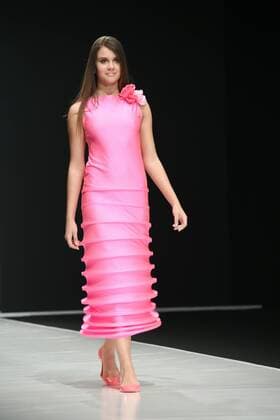 March 22, 2016. - Russia, Moscow. - Gostiny Dvor. Made in Russia Fashion Week in Moscow. Day One. In picture: Pierre Cardin fashion show AnatolyxLomokhov 