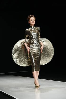 March 22, 2016. - Russia, Moscow. - Gostiny Dvor. Made in Russia Fashion Week in Moscow. Day One. In picture: Pierre Cardin fashion show AnatolyxLomokhov 