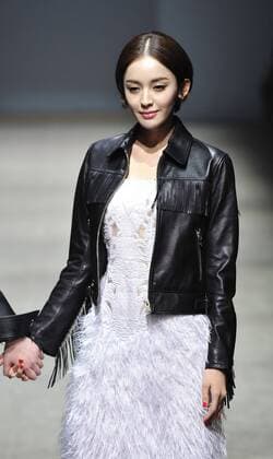 BEIJING, CHINA - MARCH 24: (CHINA OUT) Actress and model Gulnazar showcases on runway during the 2016 Alexander.T.Zhao Collection Autumn Winter designed by Zhao Tao on March 24, 2016 in Beijing, China.  CFP481674658